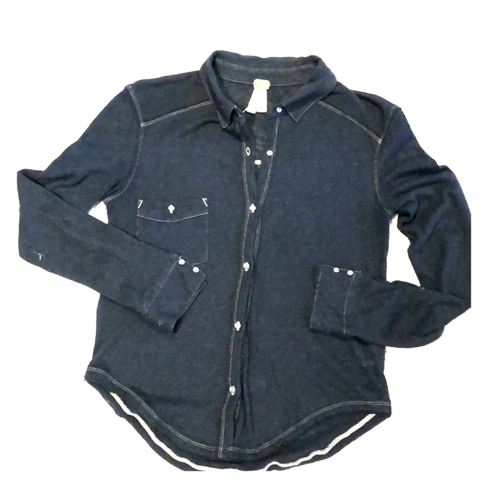 Free People Blended Linen Shirt